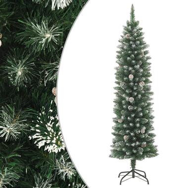 vidaXL Kunstkerstboom smal met standaard 240 cm PVC product