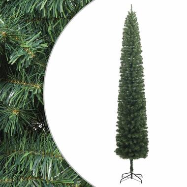 vidaXL Kunstkerstboom smal met standaard 300 cm PVC product