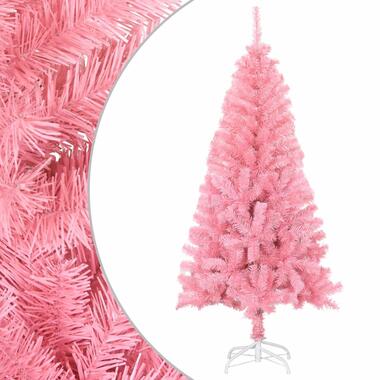 vidaXL Sapin de Noël artificiel avec support rose 120 cm PVC product