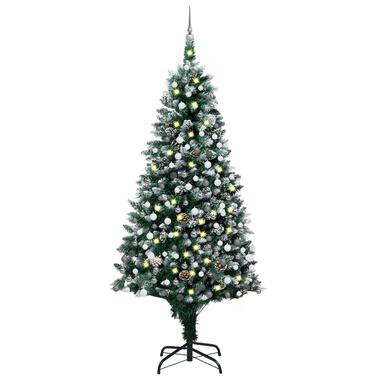 vidaXL Arbre de Noël artificiel pré-éclairé/boules pommes de pin 240cm product