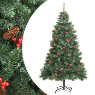 vidaXL Sapin de Noël artificiel avec pommes de pin et baies 240 cm product