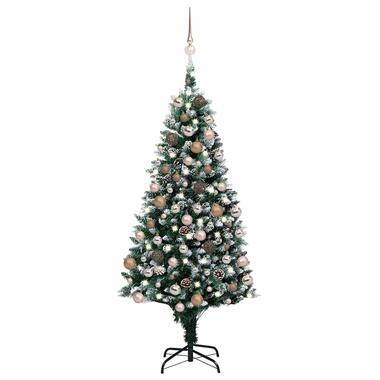 vidaXL Arbre de Noël artificiel pré-éclairé/boules pommes de pin 150cm product