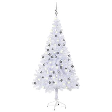 vidaXL Kunstkerstboom met verlichting en kerstballen 620 takken 180 cm product