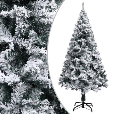 vidaXL Sapin de Noël artificiel avec neige floquée vert 120 cm PVC product