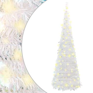 vidaXL Sapin de Noël artificiel escamotable 100 LED blanc 150 cm product