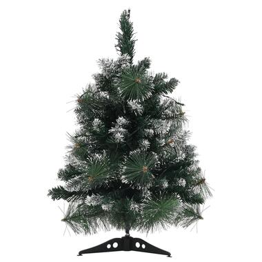 vidaXL Sapin de NoÃ«l artificiel prÃ©-Ã©clairÃ© et supports vert 60 cm PVC product