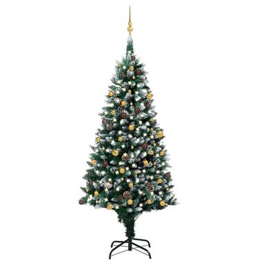 vidaXL Arbre de Noël artificiel pré-éclairé/boules pommes de pin 240cm product