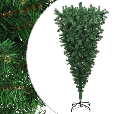 vidaXL Sapin de Noël artificiel renversé avec support Vert 210 cm product