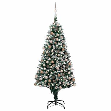 vidaXL Arbre de Noël artificiel pré-éclairé/boules pommes de pin 240cm product