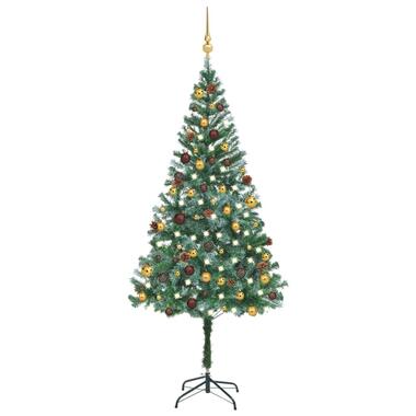 vidaXL Arbre de Noël artificiel pré-éclairé/boules pommes de pin 180cm product