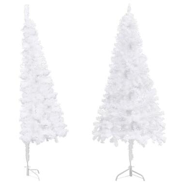 vidaXL Sapin de Noël artificiel d'angle Blanc 150 cm PVC product