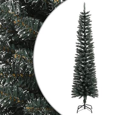 vidaXL Sapin de Noël artificiel mince avec support Vert 210 cm PVC product