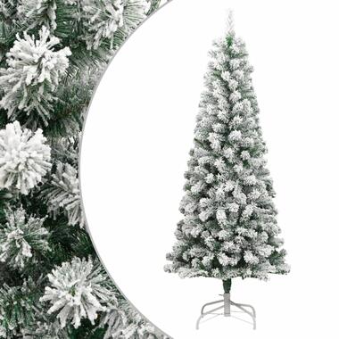 vidaXL Sapin de Noël artificiel à charnières avec neige floquée 180 cm product