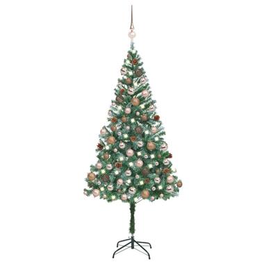 vidaXL Arbre de Noël artificiel pré-éclairé/boules pommes de pin 180cm product