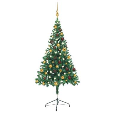 vidaXL Arbre de Noël artificiel pré-éclairé/boules 150 cm 380 branches product