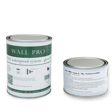 Wallpro - waterproof system gloss - transparant - 1 kg - PRO502 product