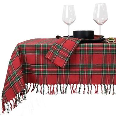 Unique Living - Nappe de Noël Tartan - 150x250cm - Rouge product