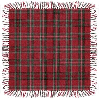 Unique Living - Nappe de Noël Tartan - 90x90cm - Rouge product