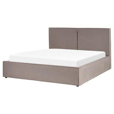 MOISSAC - Bed - Taupe - 160 x 200 cm - Polyester product