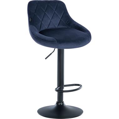 CLP Tabourets de bar Lazio Noir Frame - Tissu - Bleu product