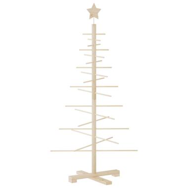 vidaXL Arbre de Noël en bois pour décoration 125 cm bois massif de pin product