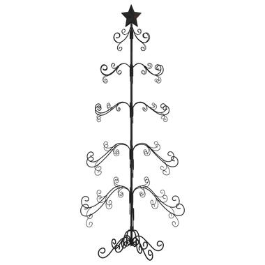 vidaXL Arbre de Noël en métal pour décoration noir 150 cm product