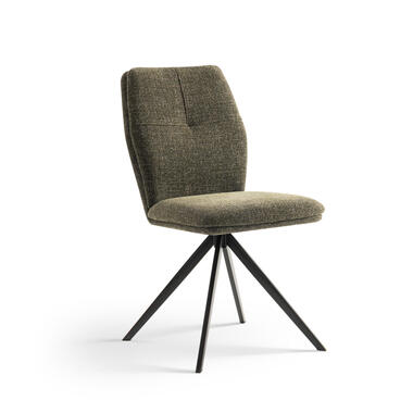 Furnihaus Eetkamerstoelen set van 4 - Emma - Groen - Stof product