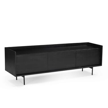 TV-Meubel Zwart - 160cm - Mangohout - TV-Meubel Hanne product