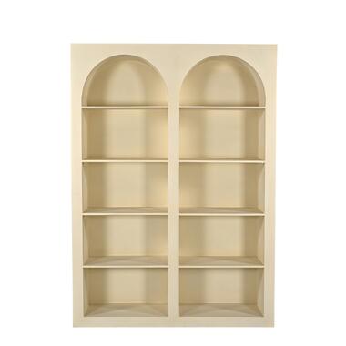 Meuble étagère beige - 150x38x210cm - bois - Meuble Fien - Giga Meubel product