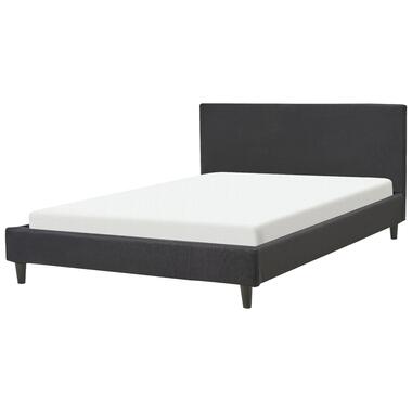 FITOU - Tweepersoonsbed - Zwart - 140 x 200 cm - Polyester product