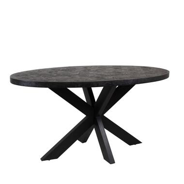 Table de salle à manger ovale Juda - bois de manguier noir - 160 cm product