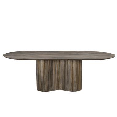 Table de salle à manger ovale Ava - bois brun - 240 cm product