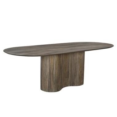 Table de salle à manger ovale Ava - bois brun - 200 cm product