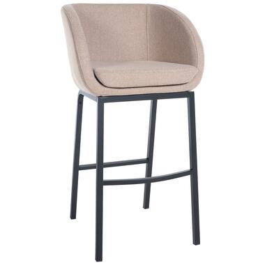 CLP Tabouret de bar Rockhill - Structure noire - Taupe feutré product