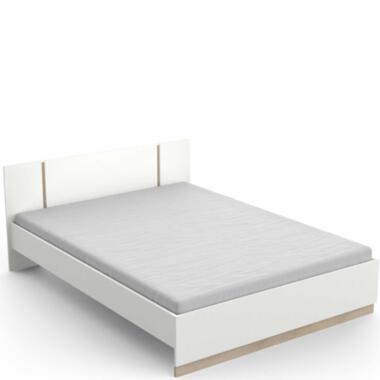 Bed Waylon 140 x 190 cm-mat wit/Kronberg eik product