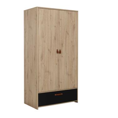 Armoire Liam 102cm avec 2 portes & 1 tiroir - chêne artisan product