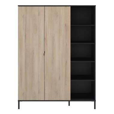 Armoire à chaussures Frodo 75cm avec 1 tiroir & 2 portes - chêne