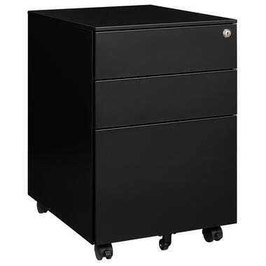 Caisson / meuble de bureau verrouillable 39 x 60 cm - 3 tiroirs - Noir product