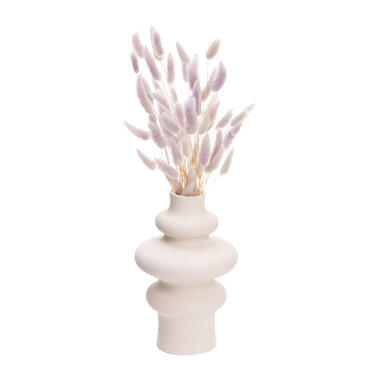 QUVIO Vase - Céramique - 21 cm - Blanc product