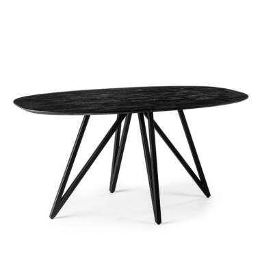 Table ovale Dotan - Bois - Noir product