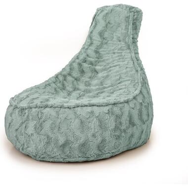 Bobbel Home - Zitzak Stoelvorm - Florance - Faux fur - Groen - 100 liter product