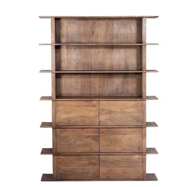 Etagère marron - 150x40x210 cm - bois de manguier - Meuble Mano - Giga Meubel product