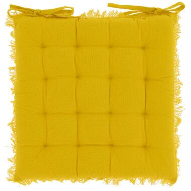 Unique Living - Kussen Blanes - 40x40cm - Funky Yellow product