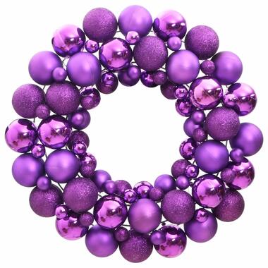 vidaXL Couronne de Noël violet 45 cm polystyrène product