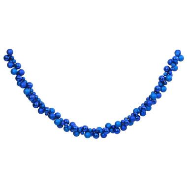 vidaXL Guirlande de Noël avec boules bleu 175 cm polystyrène product