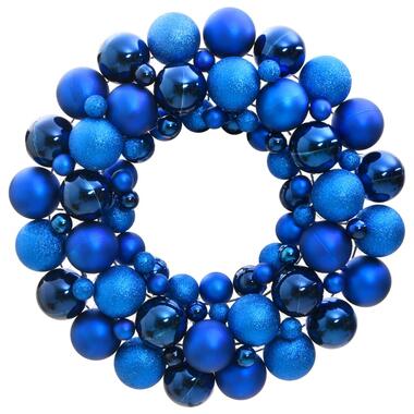 vidaXL Kerstkrans 45 cm polystyreen blauw product