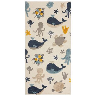 Tapis enfant imprimé animal en coton 80 x 150 cm multicolore PORSEA product