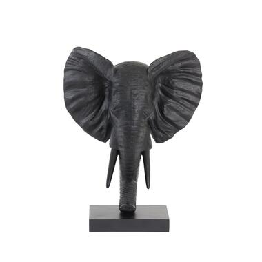 Ornament Elephant - Zwart - 38.5x19.5x49cm product