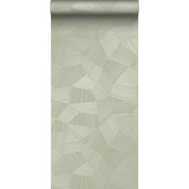 Origin Wallcoverings behang - grafisch 3D motief - licht vergrijsd groen product