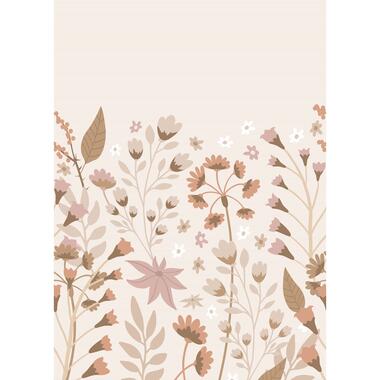 ESTAhome fotobehang - bloemen - beige, terracotta en roze - 2 x 2.79 m product